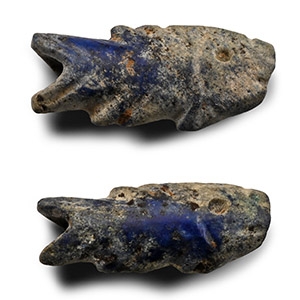 Bactrian Lapis Lazuli Fish Beads