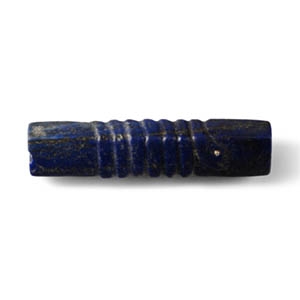 Bactrian Lapis Lazuli Tubular Bead with Snake