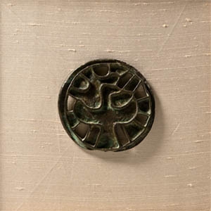 Bactrian Bronze Stamp Seal of a Bird
