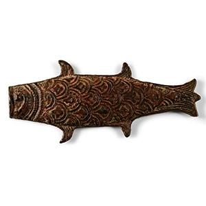 Western Asiatic Bronze Cosmetic Fish Palette
