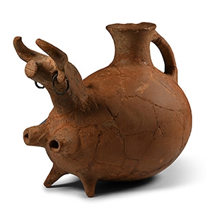 Amlash Terracotta Bull Rhyton
