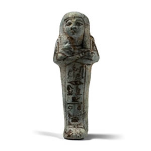 Egyptian Faience Shabti of Qenu-khayes