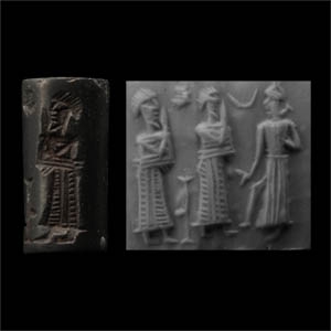 Old Babylonian Haematite Cylinder Seal