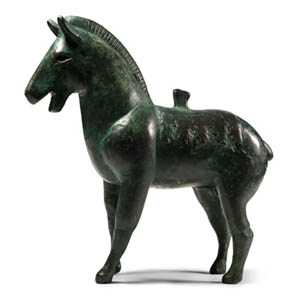 Large South Arabian Bronze Horse