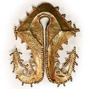 Sumba Gold Mamuli Ear Ornament