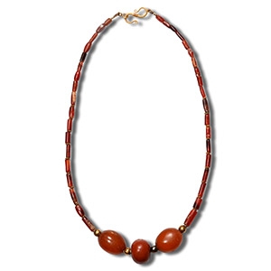 Western Asiatic Red Agate Necklace