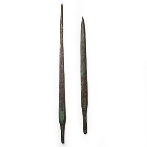 Large Bronze Age Awl Pair