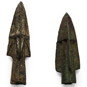 Greek Bronze Arrowhead Group