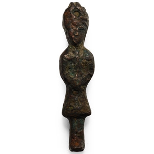 Northern Indian Bronze Lock Plate Figure
