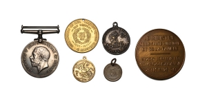 Group of Six [6] Medals.