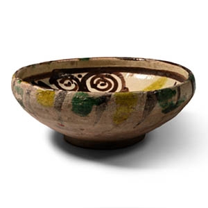 Byzantine Green Glazed-Ware Bowl