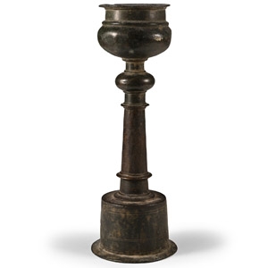 Byzantine Bronze Oil Lamp Stand