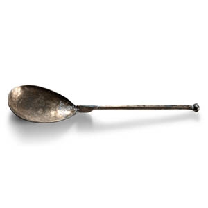 Byzantine Swan-Necked Silver Spoon