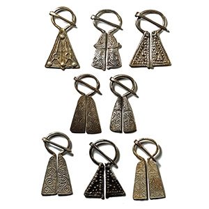 Viking Inspired Silver Penannular Omega Brooch Collection