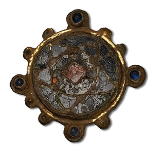 Late Saxon Enamelled Gilt Bronze Brooch