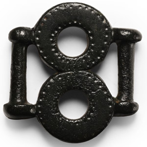 Iron Age Celtic Bronze Decorated Strap Junction