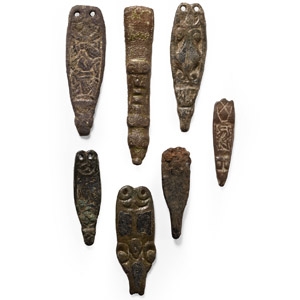 Anglo-Saxon Bronze Strap End Collection