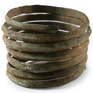 Bronze Age Coiled Snake Bracelet