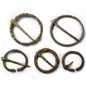 Medieval Bronze Ring Brooch Collection