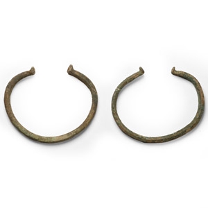 Iron Age Celtic Bronze Bracelet Pair