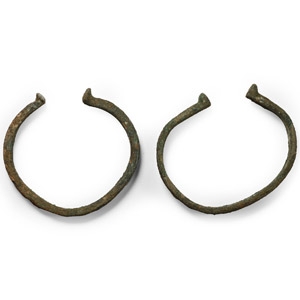 Iron Age Celtic Bronze Bracelet Pair