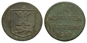Norfolk, Norwich AE Farthing.