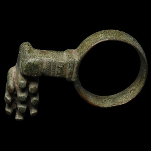 Roman Bronze Key Ring