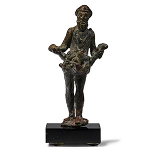 Roman Bronze Standing Figure of Priapus
