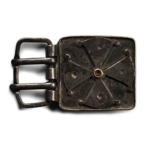 Byzantine Silver Buckle with Cross