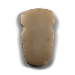 Western Asiatic Schematic Green Schist Stone Idol