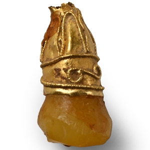 Viking Age Gold Elf Shot Pendant