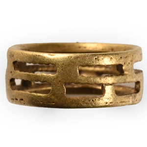 Western Asiatic Gold Hair Ring