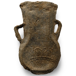 Medieval Lead Pilgrims Holy Water Ampulla