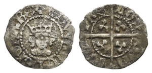 England. Plantagenet, Edward III AR Halfpenny.