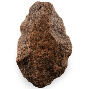 Stone Age Acheulean Dark Red Quartzite Homo Erectus Handaxe