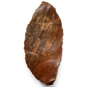 Stone Age Red Jasper Leaf-Shaped  Knife