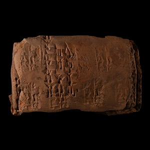 Old Babylonian Cuneiform Contract Tablet for the Purchase of Land with Silver During the Reign of King Manabaltiel of Kisurra