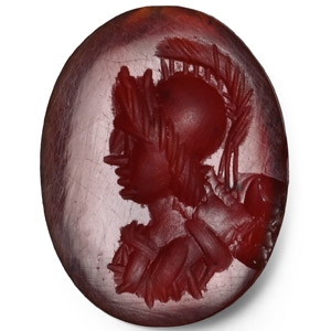 Roman Gemstone with Head of Minerva