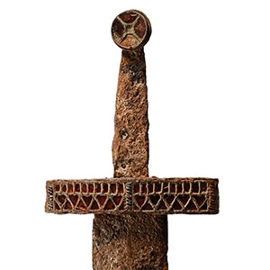 Migration Period Iron Sword with Jewelled Hilt