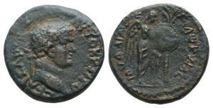 Titus, as Caesar AE 21mm of Caesarea Maritima, Judaea.