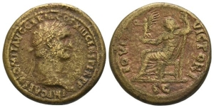Domitian AE Sestertius.