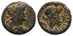 Hadrian AE 22mm of Caesarea Maritima, Judaea.