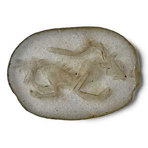 Roman Glass Gnostic Gemstone with Hybrid Creature