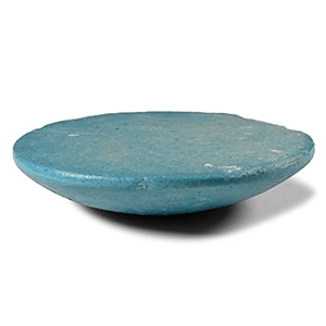 Egyptian Blue Faience Funerary Dish for Modelled Food