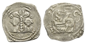 Austria. Karnten (Herzogtum), Bernhard von Spanheim AR Freisacher Pfennig.