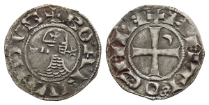 Crusaders. Bohémond III BI Denier.