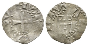 Crusaders. Latin Kingdom of Jerusalem, Baldwin III BI Denier.