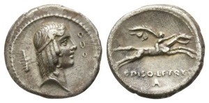 C. Piso L. f. Frugi AR Denarius.