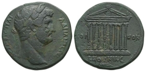 Hadrian AE 32mm of the Koinon of Bithynia.