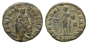 Time of Maximinus II AE 15mm.
